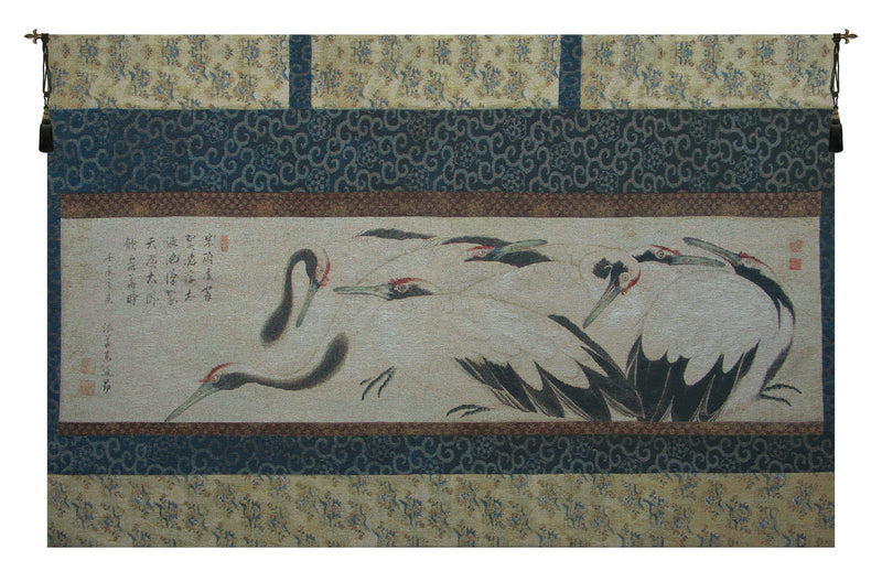 Crane Birds Belgian Wall Tapestry