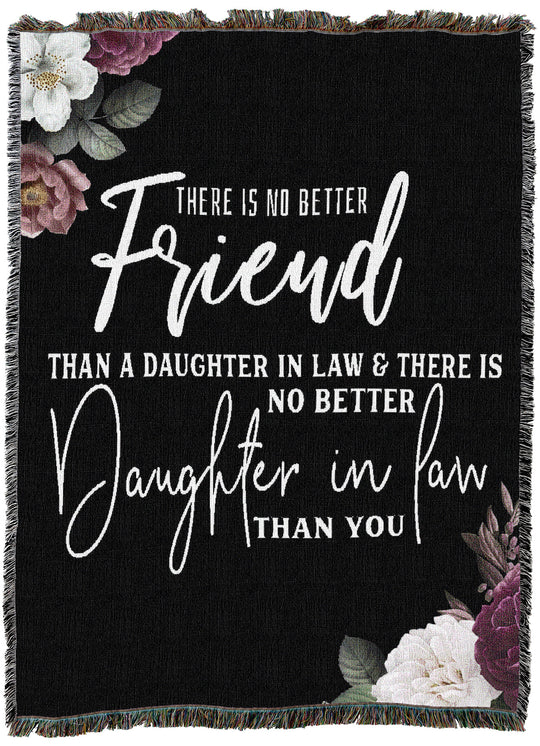 No Better Daughter-In-Law Floral Throw