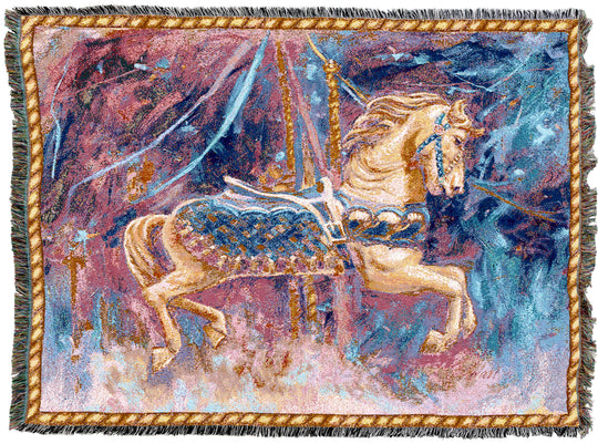 Carousel Horse Merry Go Round XL Throw