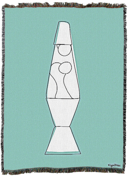 70's Teal Lava Throw