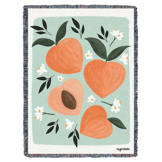 Pastel Peaches Throw