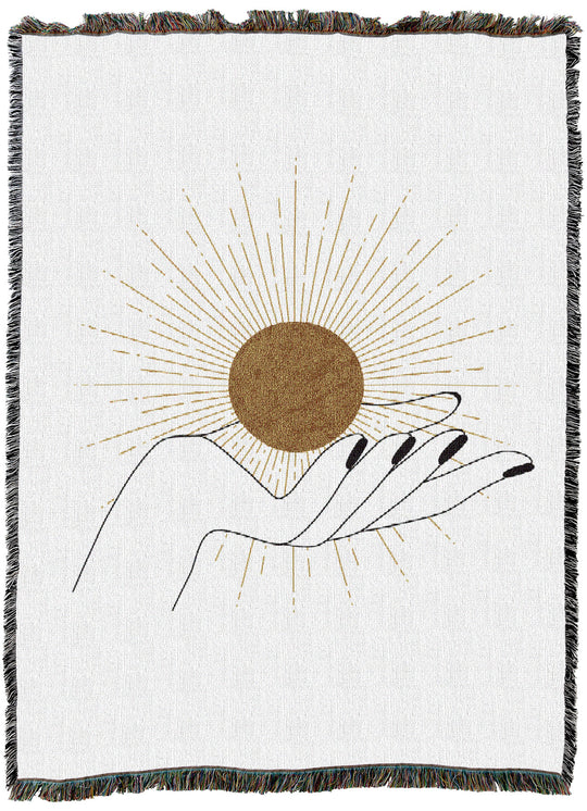 Hand With Sun Throw