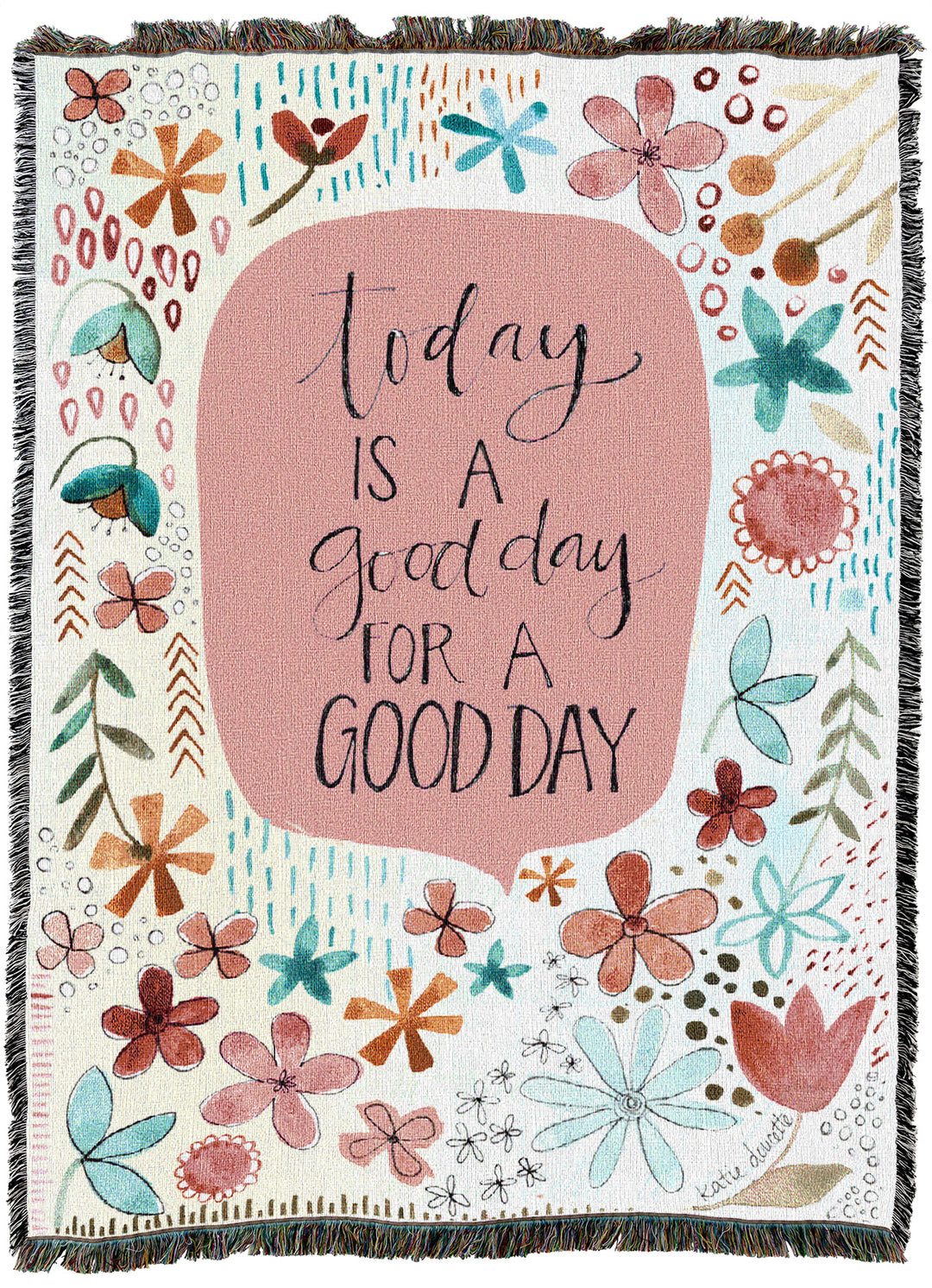 Good Day Watercolor 2 Throw