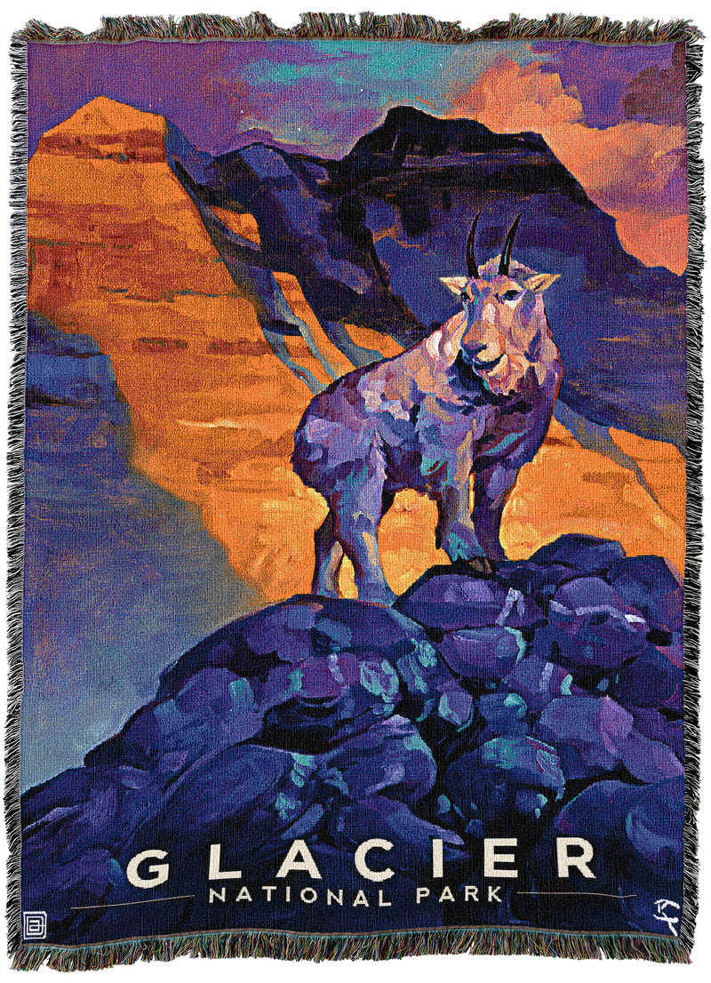 Glacier Goat Throw