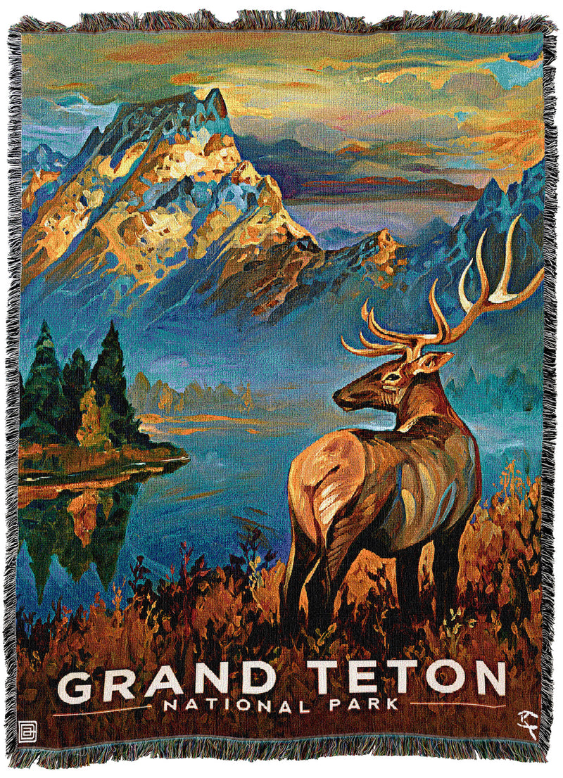Grand Teton Morning Mist Throw
