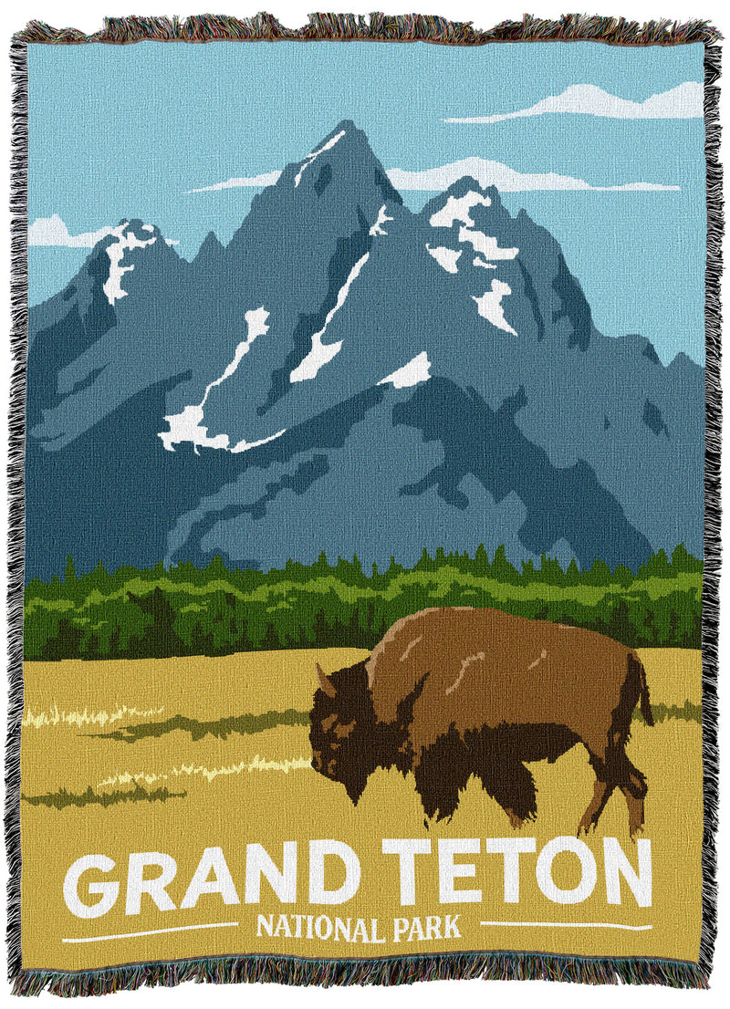 Tetons Bison Throw