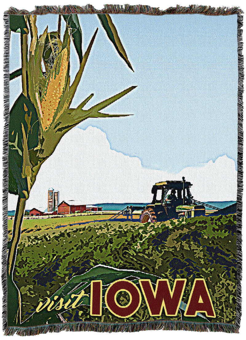 Iowa Poster Throw
