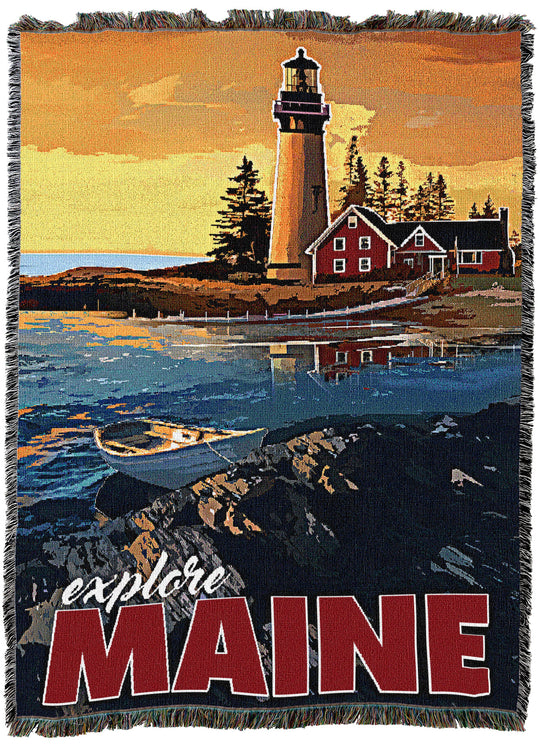 Maine Poster Throw