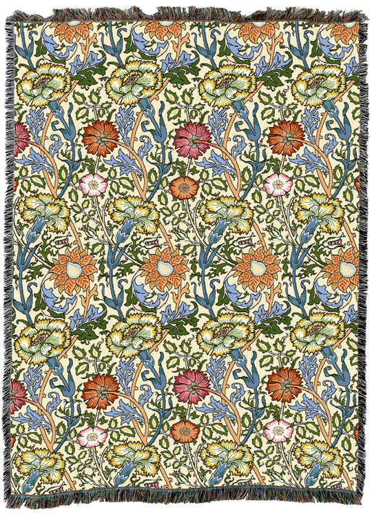 William Morris Pink And Rose XL Throw