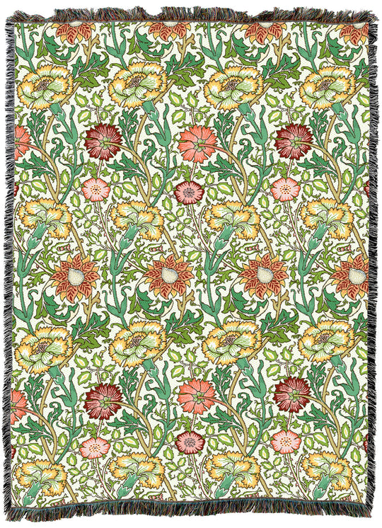 William Morris Pink And Rose Vernal XL Throw