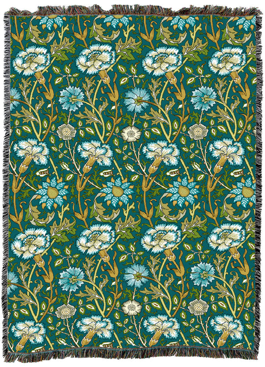 William Morris Pink And Rose Capri XL Throw