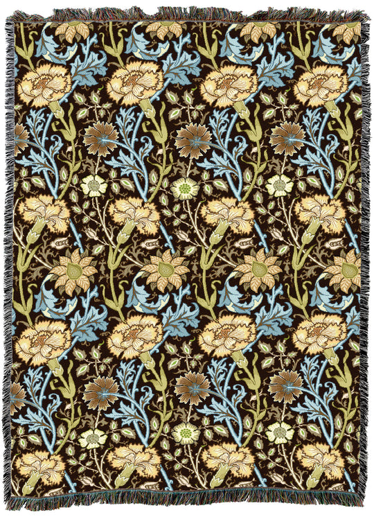 William Morris Pink And Rose Latte XL Throw