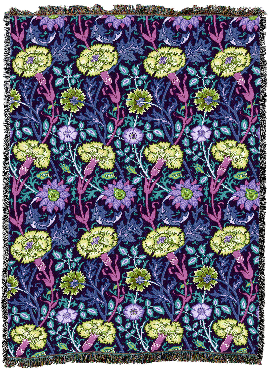 William Morris Pink And Rose Peacock XL Throw