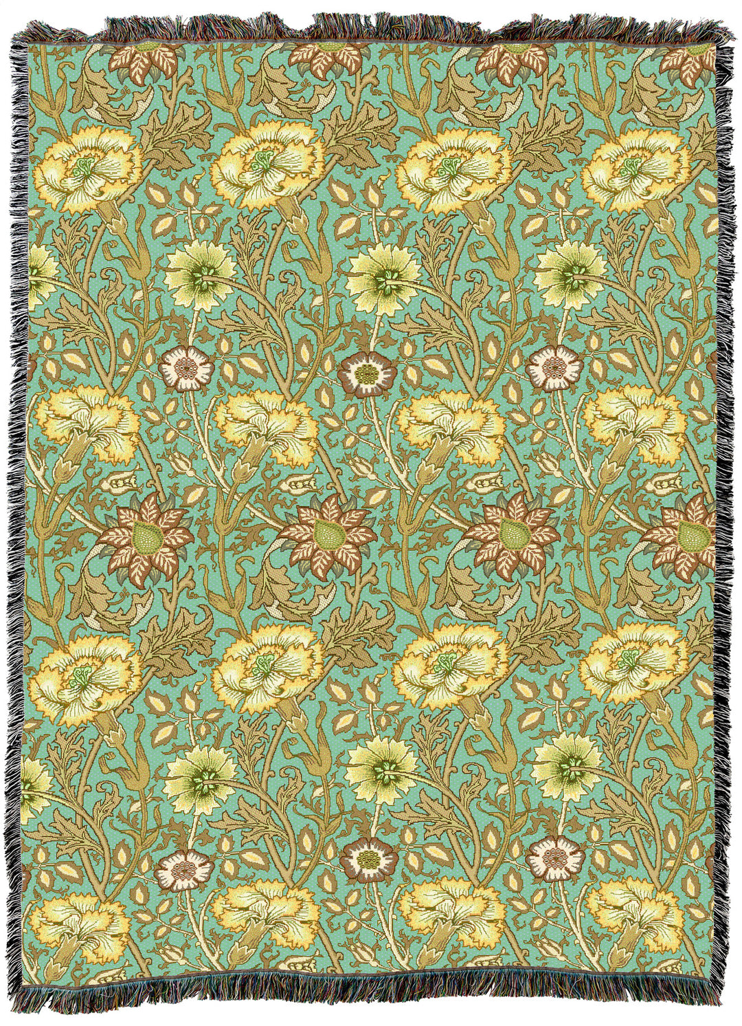 William Morris Pink And Rose Medallion XL Throw