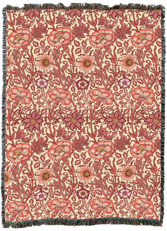 William Morris Pink And Rose Amaranth XL Throw
