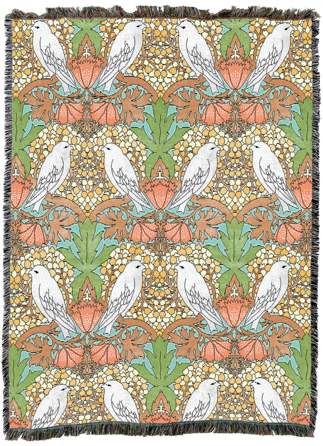 CFA Voysey Birds And Berries Tropical Throw