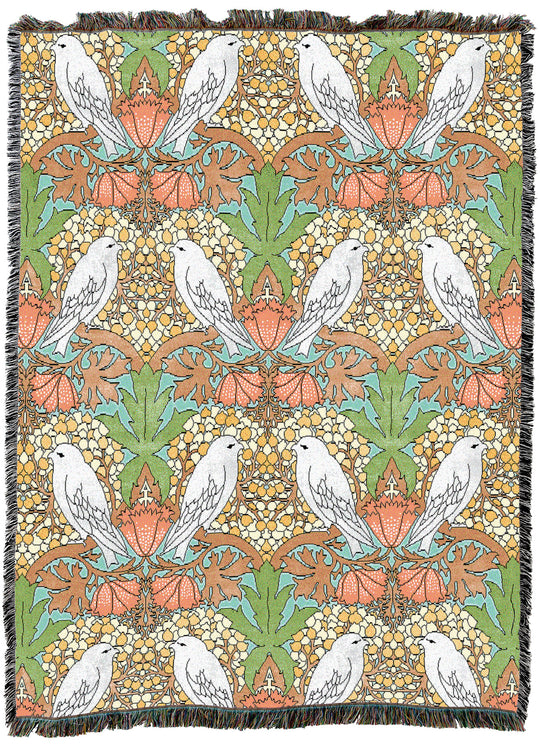 CFA Voysey Birds And Berries Tropical Throw