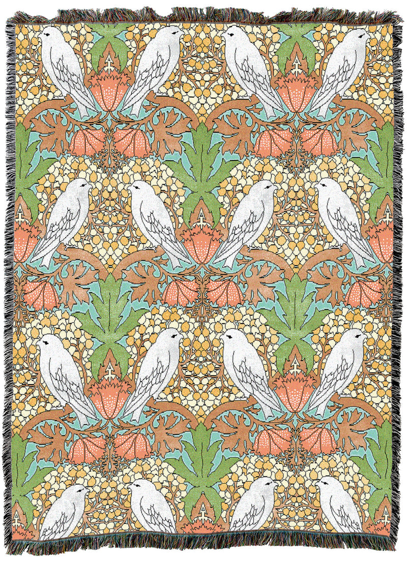 CFA Voysey Birds And Berries Tropical Throw
