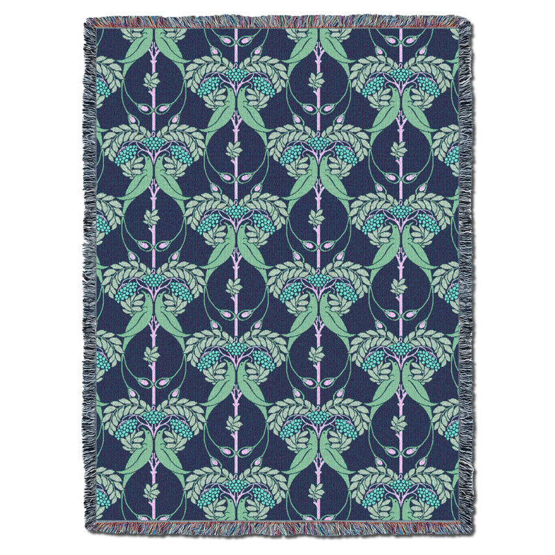 CFA Voysey Rowan Tree Verdant XL Throw