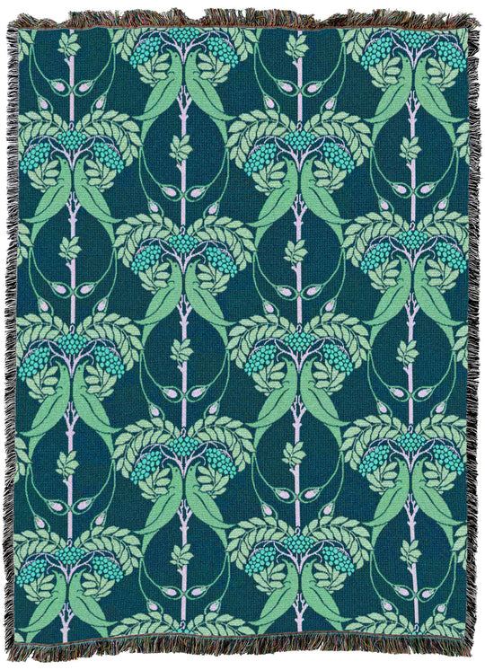 CFA Voysey Rowan Tree Verdant Throw