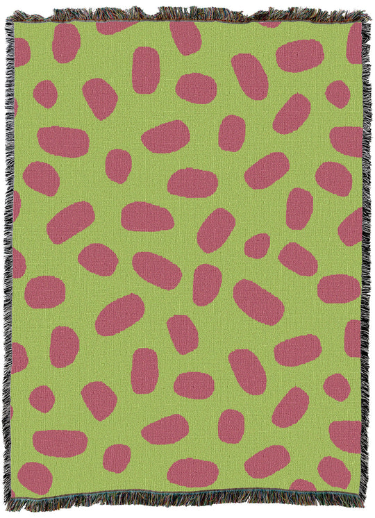 Green Orange Pebble Throw