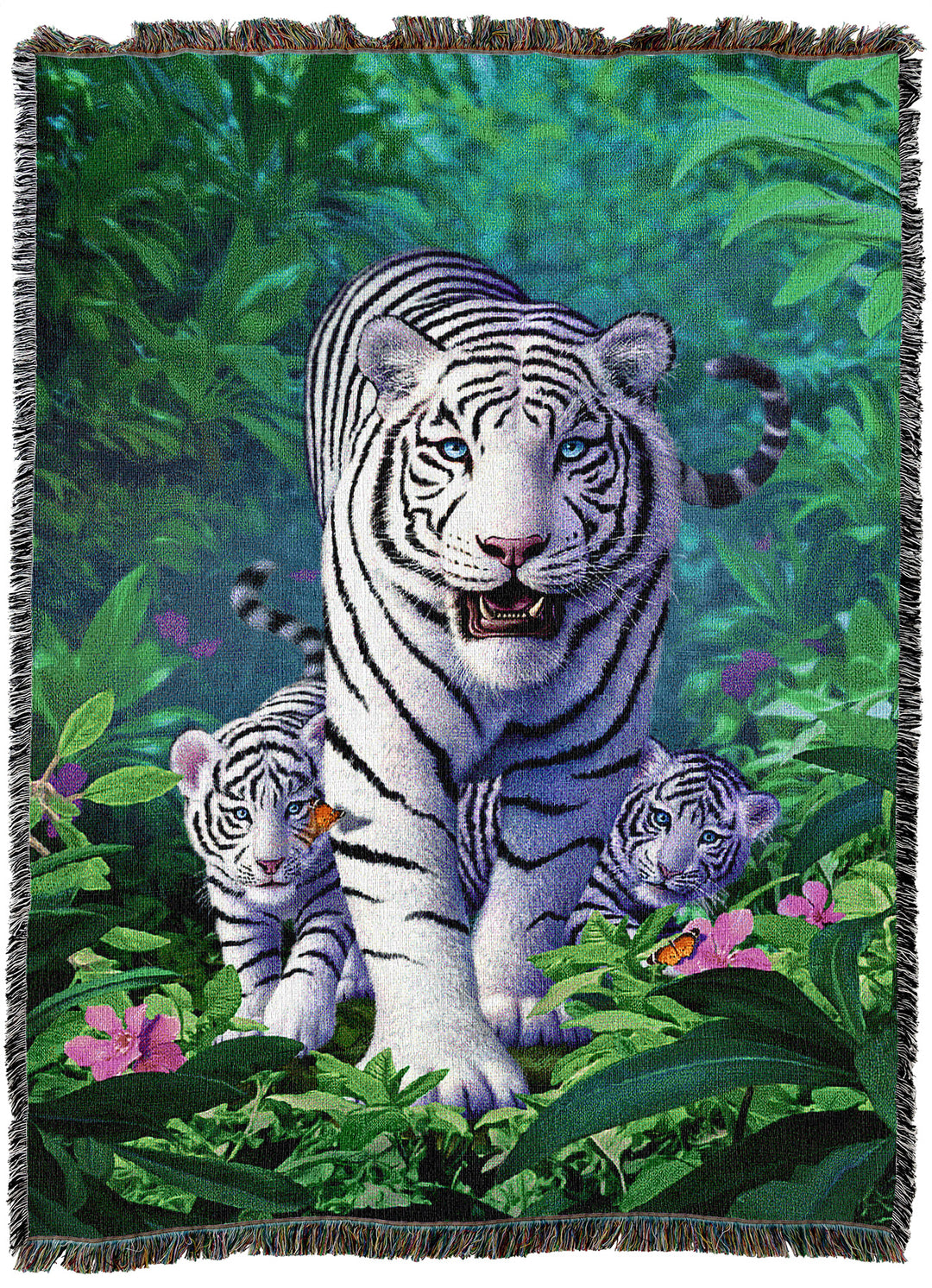 White Tigers Throw