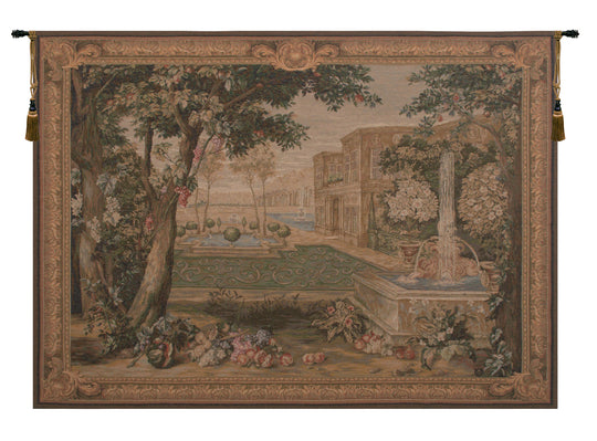 Verdure Fontaine  French Wall Tapestry