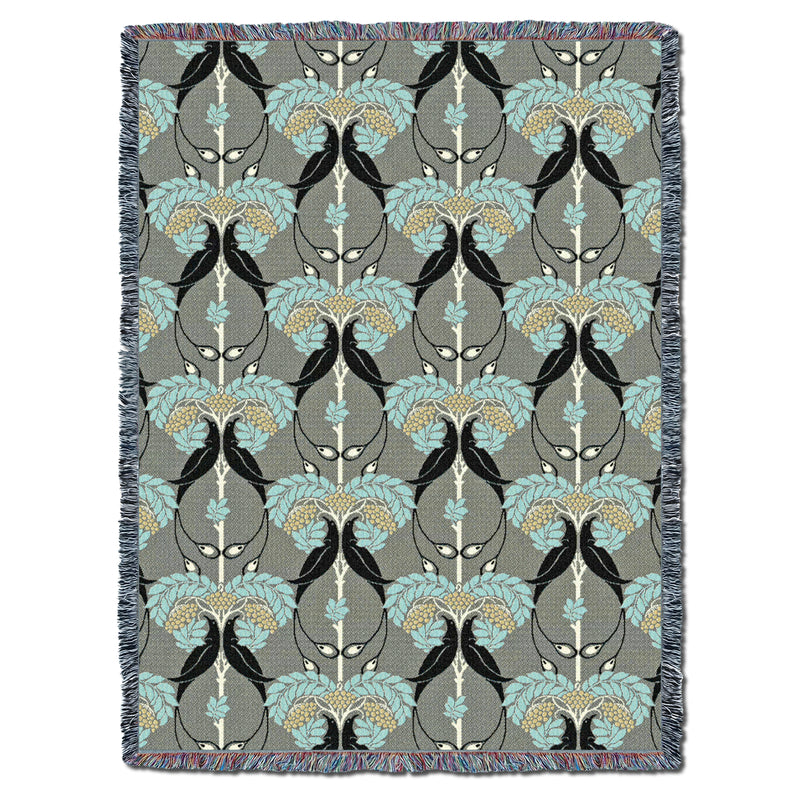 CFA Voysey Rowan Tree Smoke XL Throw