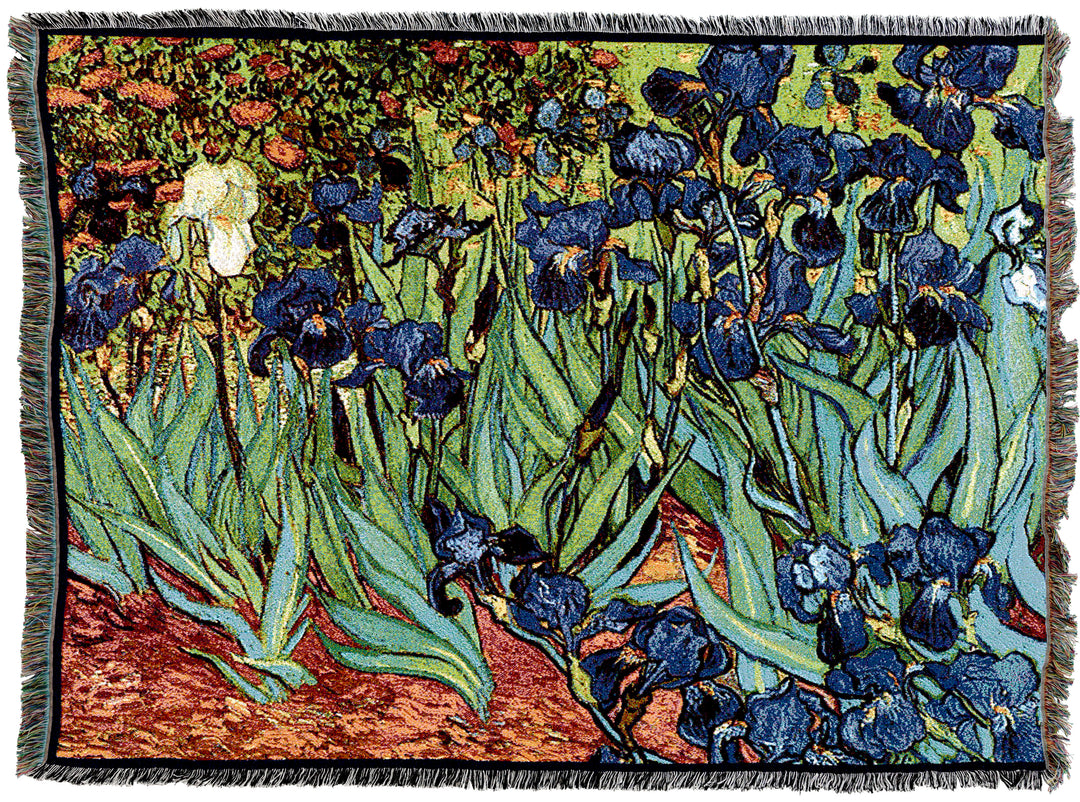 Irises Van Gogh Throw