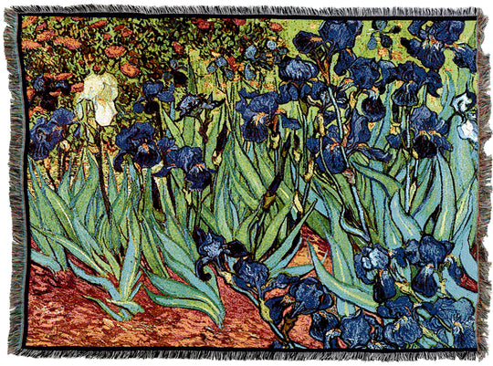 Irises Van Gogh Throw