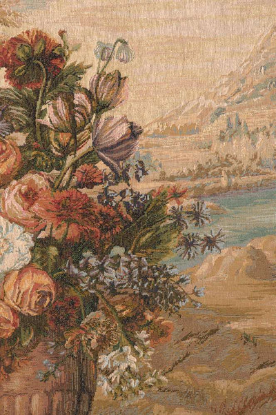 Bouquet Au Drape Fontaine French Wall Tapestry