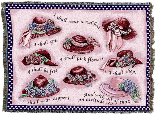 Red Hat Tapestry Throw