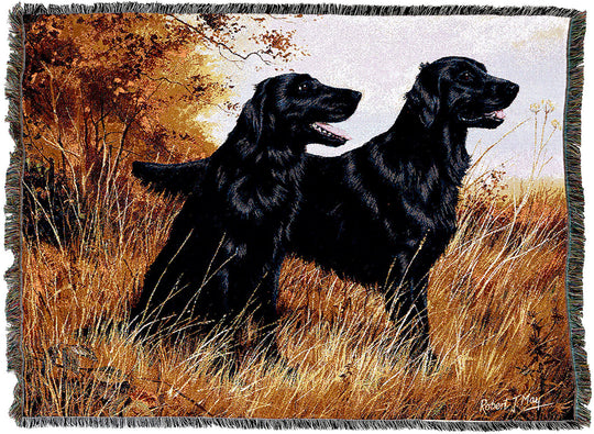 Flat-Coated Retriever Throw