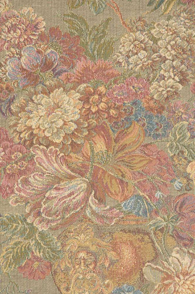 Floral Composition in Cream Italian Wall Tapestry