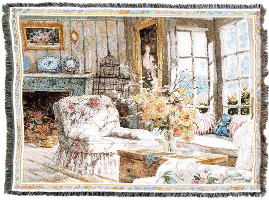 Sun Filled Chintz Tapestry Throw