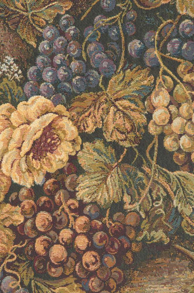 Bouquet with Grapes Italian Wall Tapestry