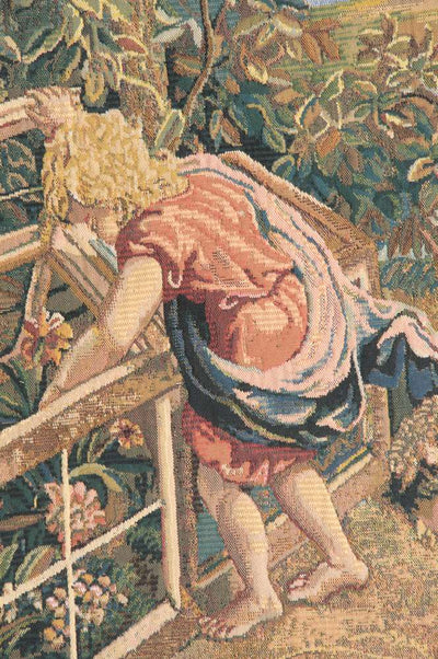 Children Gardeners Belgian Wall Tapestry