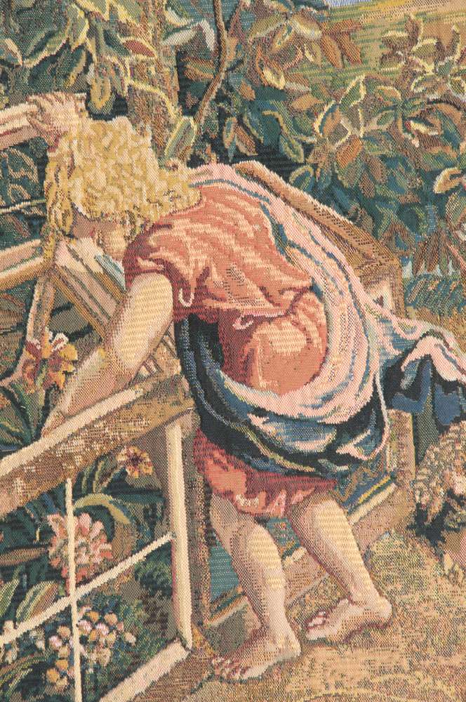 Children Gardeners Belgian Wall Tapestry