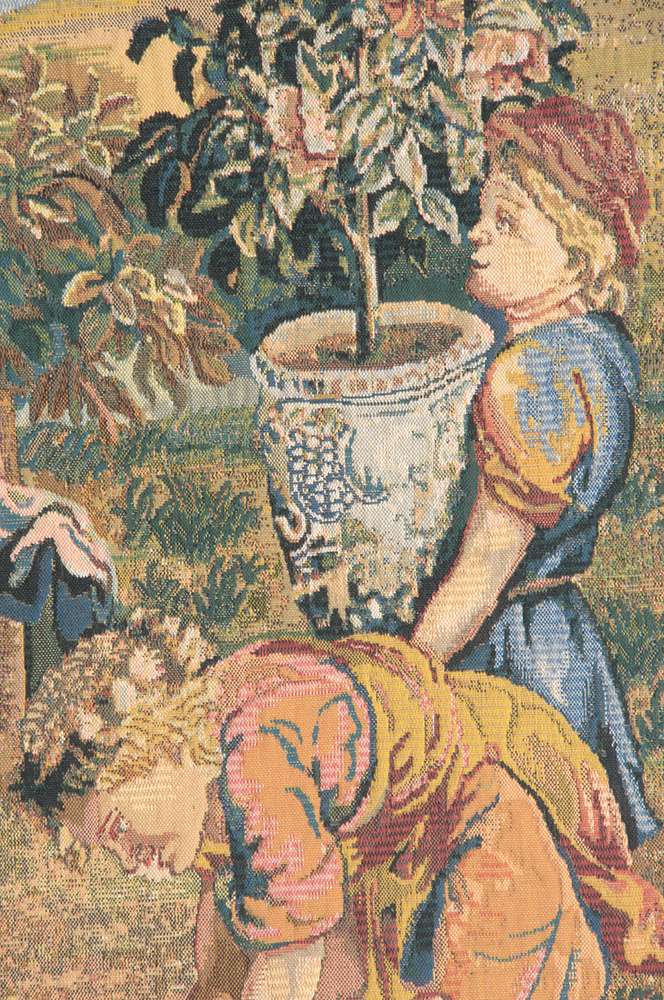 Children Gardeners Belgian Wall Tapestry