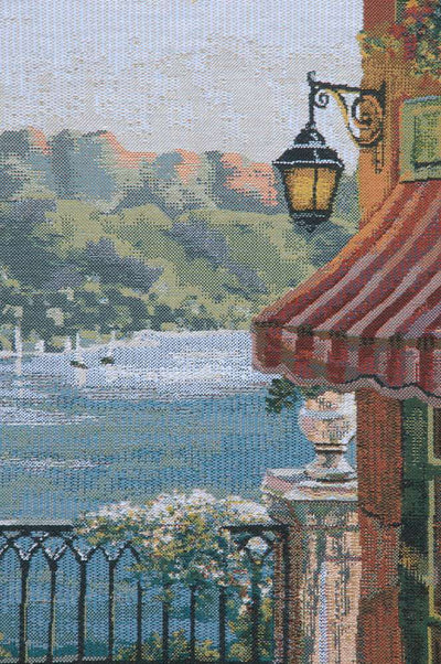 Trattoria Table for Two Belgian Wall Tapestry