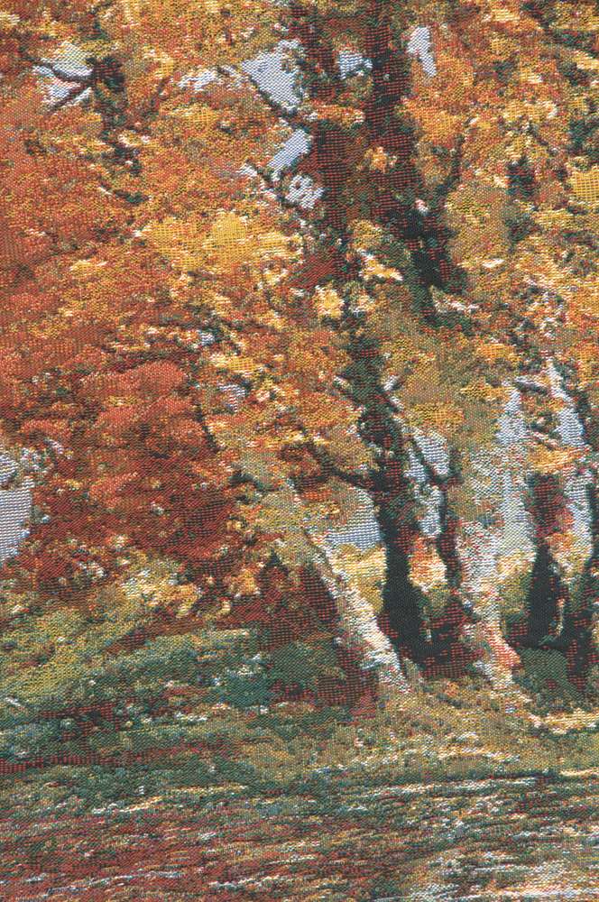 Riverside Flemish Village Belgian Wall Tapestry