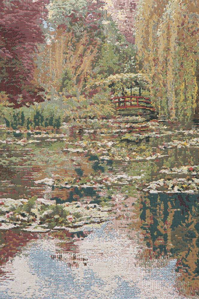 Lake Giverny Wide Belgian Wall Tapestry