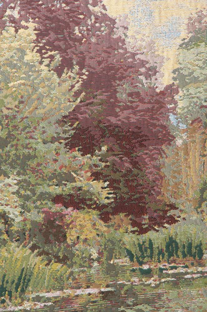 Lake Giverny Tall Belgian Wall Tapestry