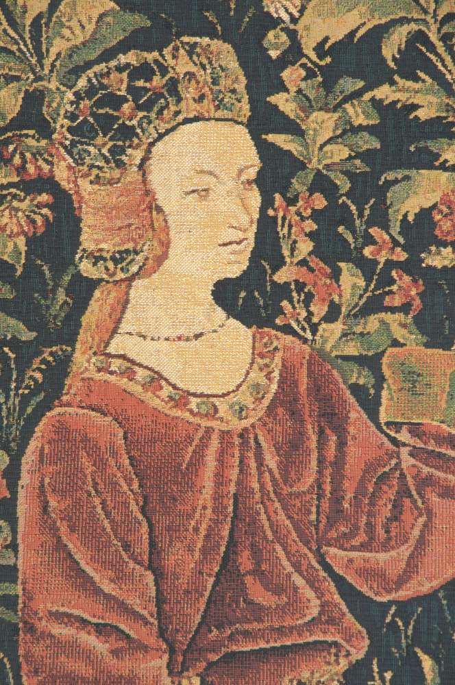 Promenade Nobles Left Panel Narrow Belgian Wall Tapestry