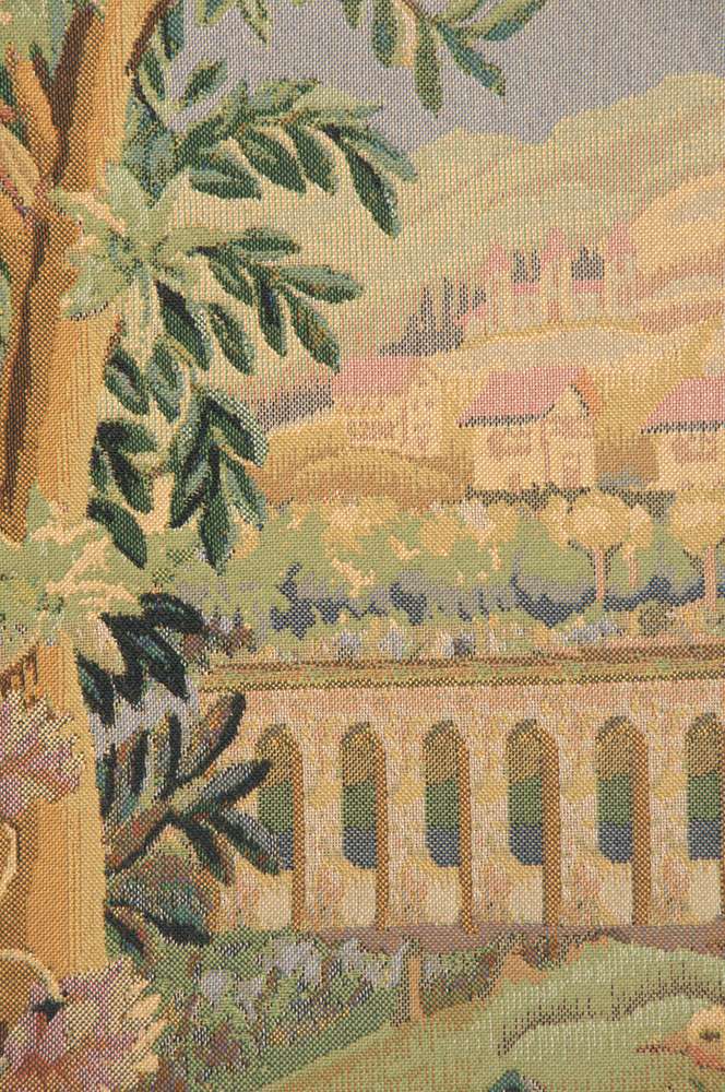 Bridge with Bird Belgian Wall Tapestry