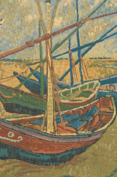 Van Gogh's Fishing Boats Belgian Wall Tapestry