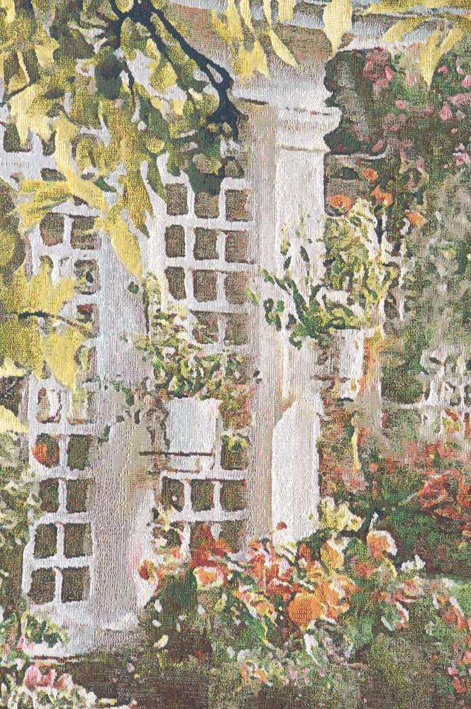 Butchart Gardens of Victoria Tall Belgian Wall Tapestry