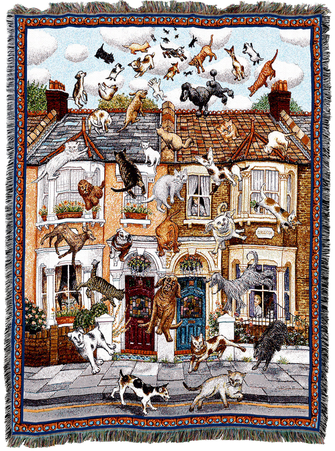 Raining Cats and Dogs Throw