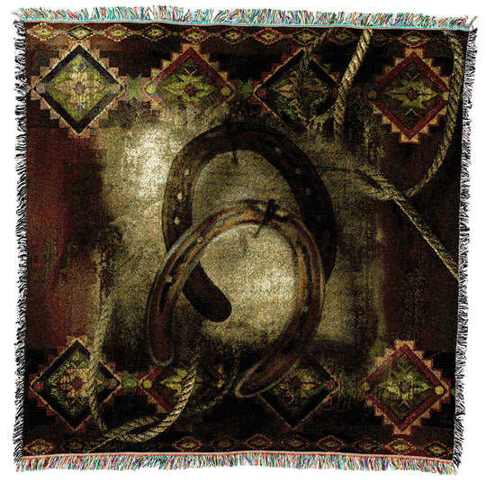 Western Horseshoe Small Throw