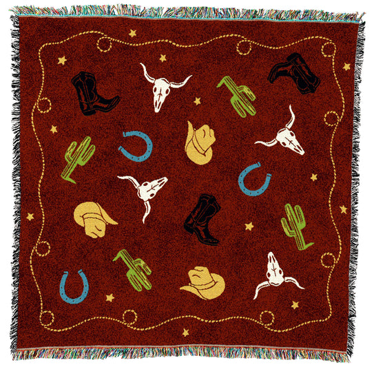 Cowboy Days Small Throw